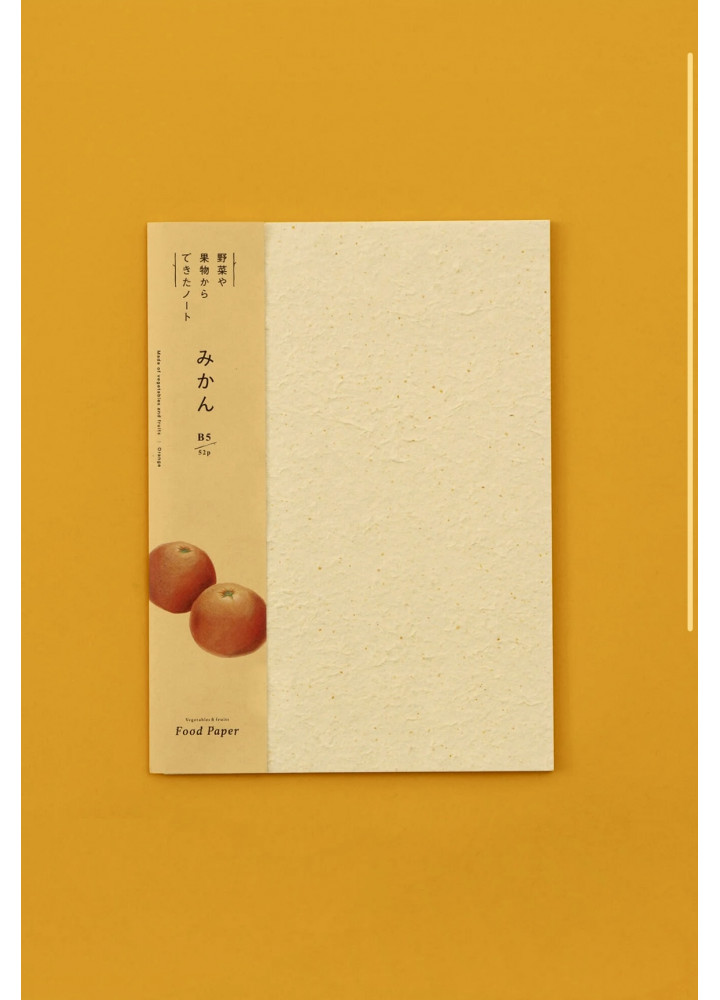 FoodPaper 筆記本 ( みかん 橘子 ）